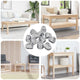Vidaxl eikelnuts 3913 pcs zilver ijzer