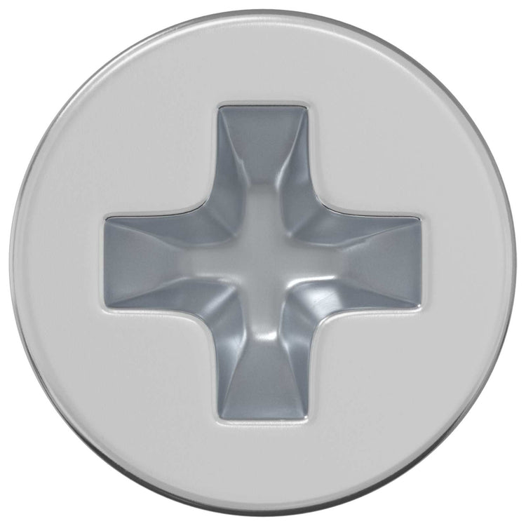 Vidaxl verzonken schroeven 2 st zilver m4 x 6 mm staal