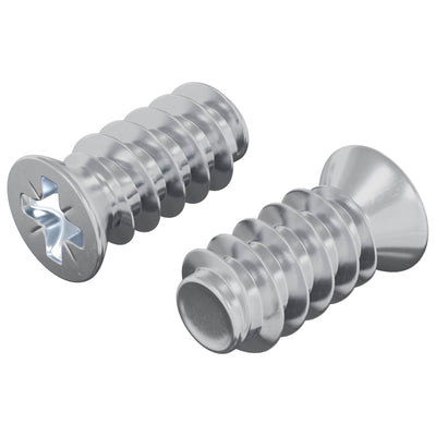 Vidaxl bout 2 pcs zilver m6 x 12 mm ijzer