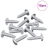 Vidaxl bout 12 st zilver m4 x 16 mm staal - afbeelding 2