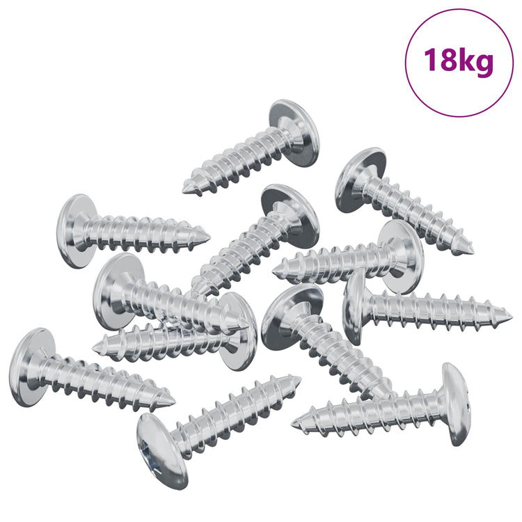 Vidaxl bout 13636 st zilver m4 x 16 mm staal