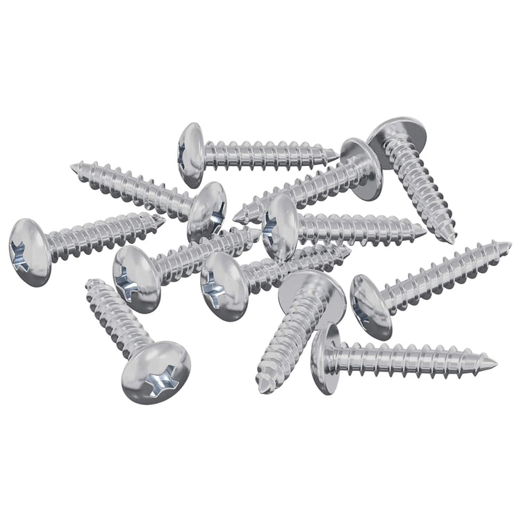 Vidaxl houten schroeven 12 st zilver m3,5 x 20 mm staal