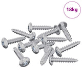 Vidaxl houten schroeven 10976 st zilver staal - afbeelding 1
