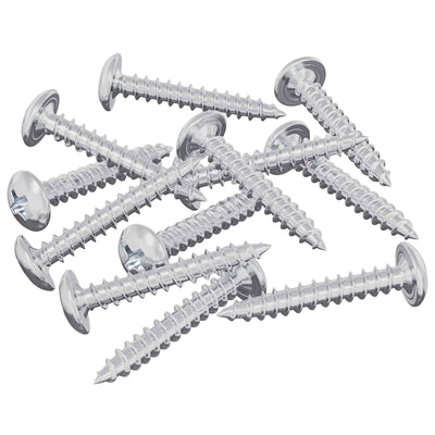 Vidaxl houten schroeven 12 pcs zilver m4 x 25 mm staal