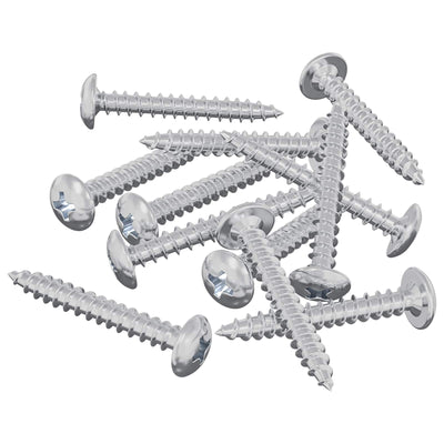 Vidaxl houten schroeven 12 pcs zilver m4 x 28 mm staal
