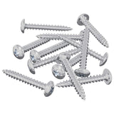 Vidaxl houten schroeven 8451 st zilver staal - afbeelding 2