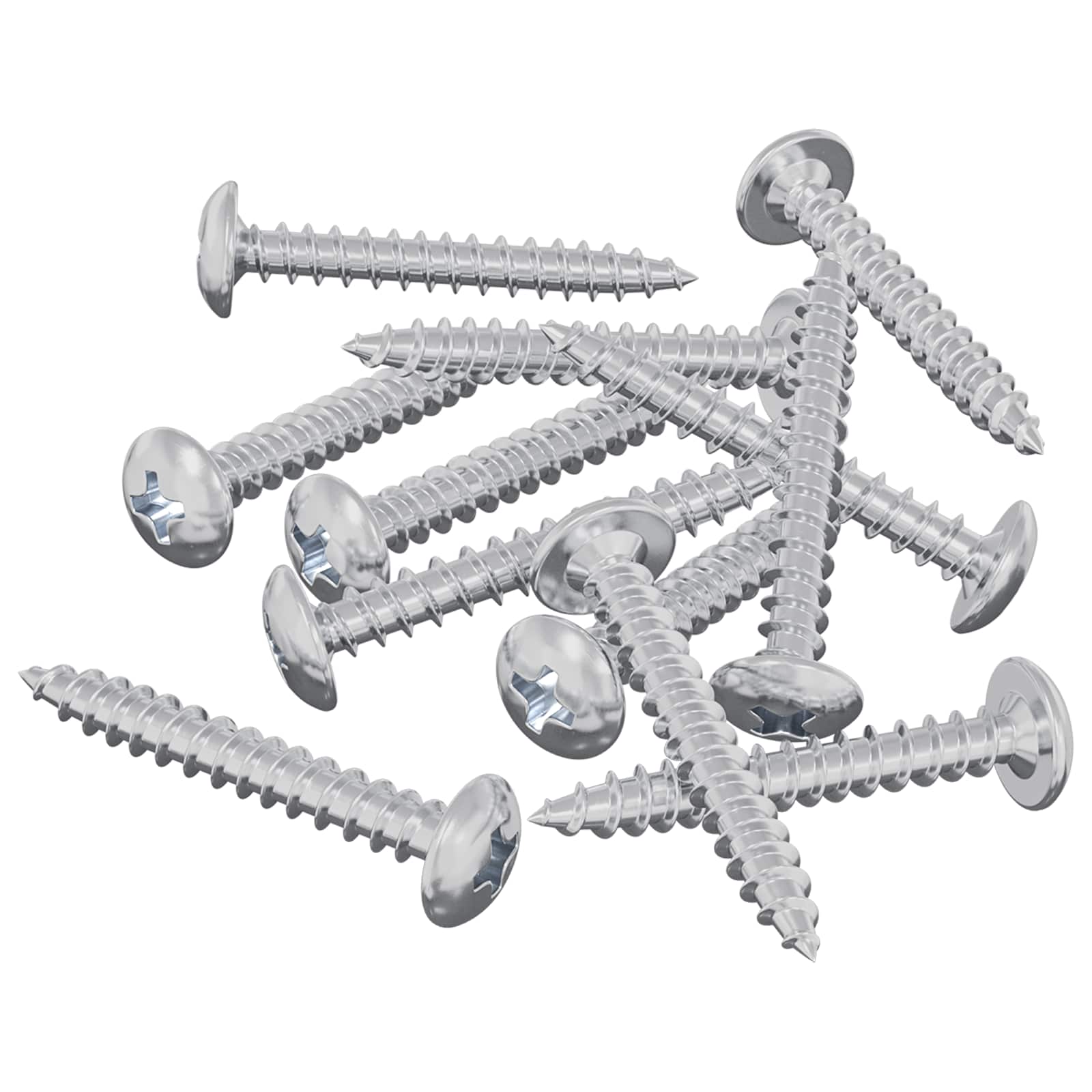 Vidaxl houten schroeven 8451 pcs zilver staal