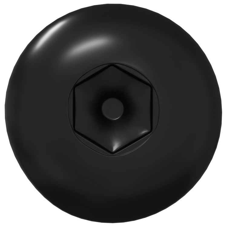Vidaxl moffenmoeren 2 st zwart m4 x 14,5 mm metaal