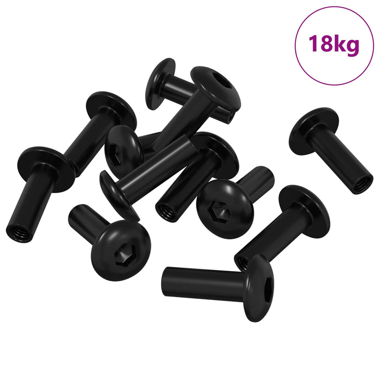 Vidaxl moffenmoeren 8451 st zwart metaal