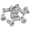 Vidaxl slotmoer 2857 pcs nikkel staal