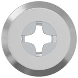 Vidaxl slotmoer 12 st zilver m6 x 15 mm staal - afbeelding 3