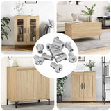 Vidaxl slotmoer 3673 st zilver staal - afbeelding 1