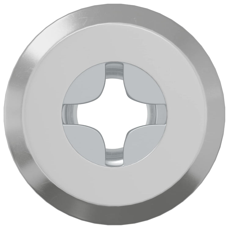 Vidaxl slotmoer 2857 st zilver staal
