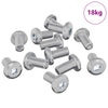 Vidaxl slotschroef effen 4865 pcs zilver staal