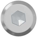 Vidaxl slotschroef effen 2647 st zilver staal - afbeelding 3