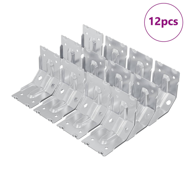 Vidaxl beugel 12 verzinkt 106 x 55 x 1,5mm staal