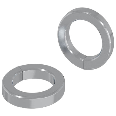 Vidaxl veer washer 2 st wit 13 x 1 mm ijzer