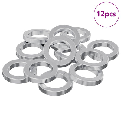 Vidaxl veer washer 12 st wit 13 x 1 mm ijzer