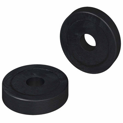 Vidaxl geschikt voor vlakke ringen 2 pcs zwart ∅15 x 3 mm