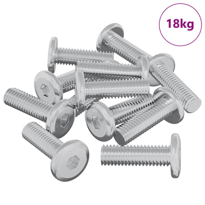 Vidaxl bout 1593 pcs zilver 8 x 25 mm staal