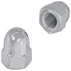 Vidaxl moer 2 pcs zilver m6 x 10 mm ijzer