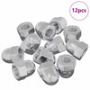 Vidaxl moer 12 pcs zilver m6 x 10 mm ijzer