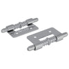 Vidaxl latch 2 pcs zilver 46 x 17 x 1,2 mm staal