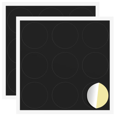 Vidaxl zelfklevende schroefhoes 2 st zwart ø 20 x 0,5 mm gecoat papier