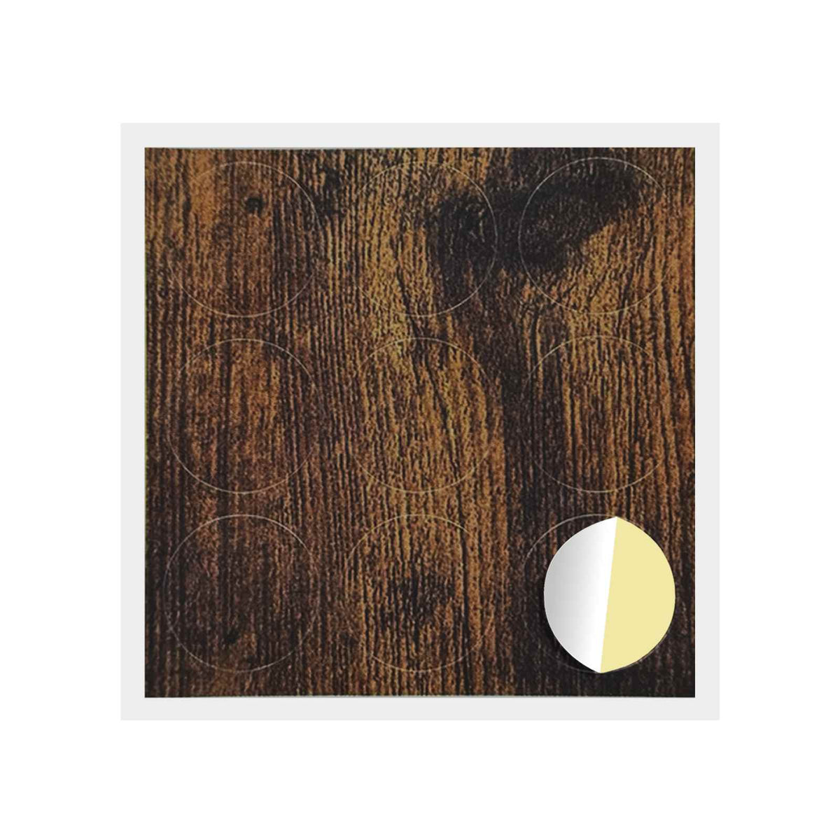 Vidaxl zelfklevende schroefhoes 12 st gerookt eiken ø 20 x 0,5 mm