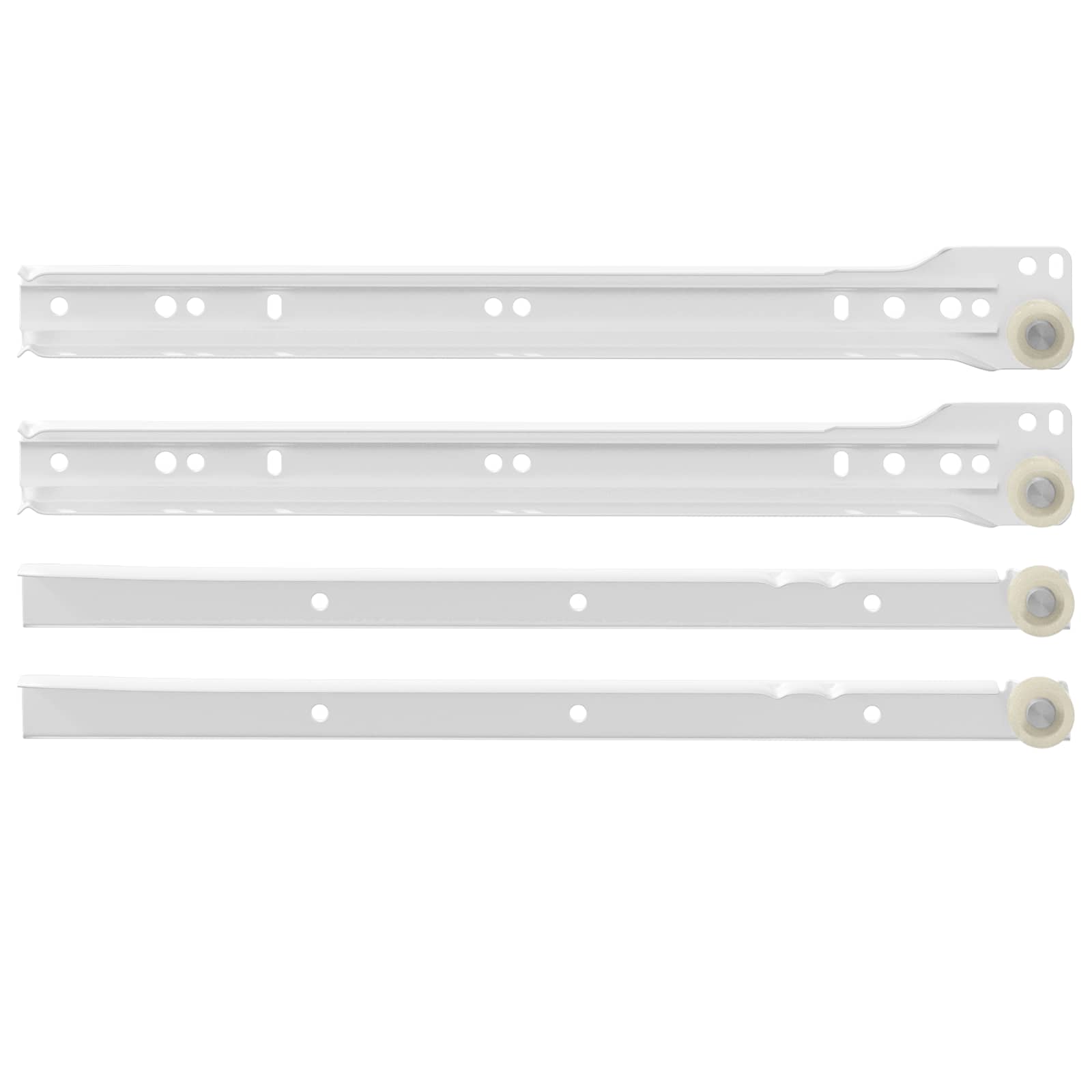 Vidaxl ladegeleider 2 pcs wit 300 mm staal