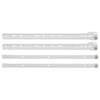 Vidaxl ladegeleider 12 pcs wit 400 mm staal
