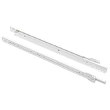 Vidaxl ladegeleider 2 pcs wit 450 mm staal - afbeelding 2