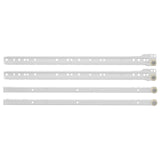Vidaxl ladegeleider 2 pcs wit 450 mm staal - afbeelding 3