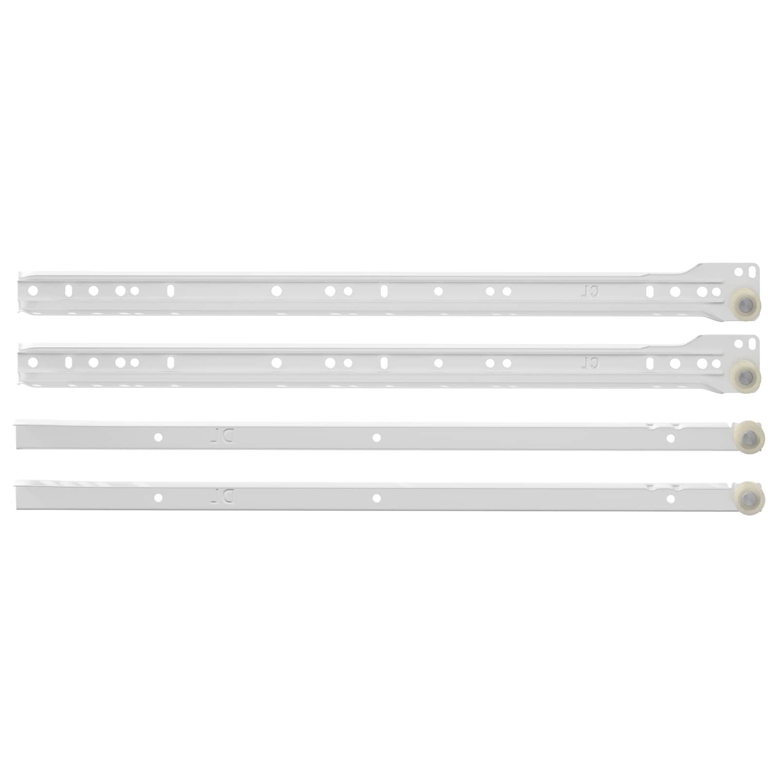 Vidaxl ladegeleider 49 pcs wit staal