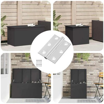 Vidaxl scharnier 720 st zilver 50 x 38 x 1,3 mm staal