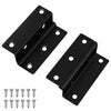 Vidaxl scharnier 2 pcs zwart 38 x 17 x 60 mm ijzer