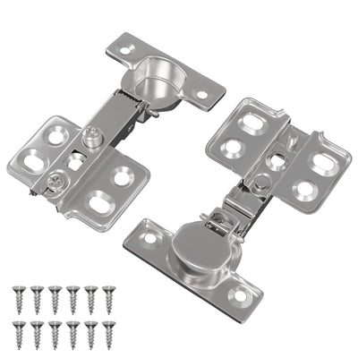 Vidaxl scharnier 2 st nikkel 85 x 52,5 x 9,5 mm ijzer
