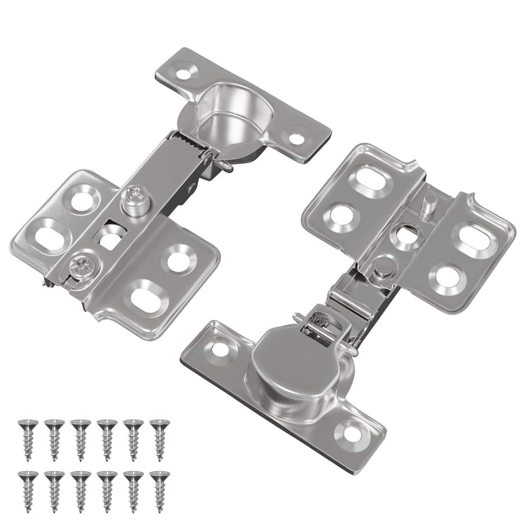 Vidaxl scharnier 2 st nikkel 85 x 52,5 x 9,5 mm ijzer