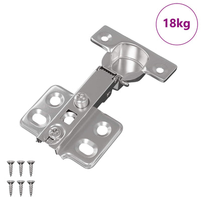 Vidaxl scharnier 257 st nikkel 85 x 52,5 x 9,5 mm ijzer