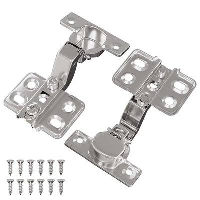 Vidaxl scharnier 2 st nikkel 85 x 52,5 x 9,5 mm ijzer