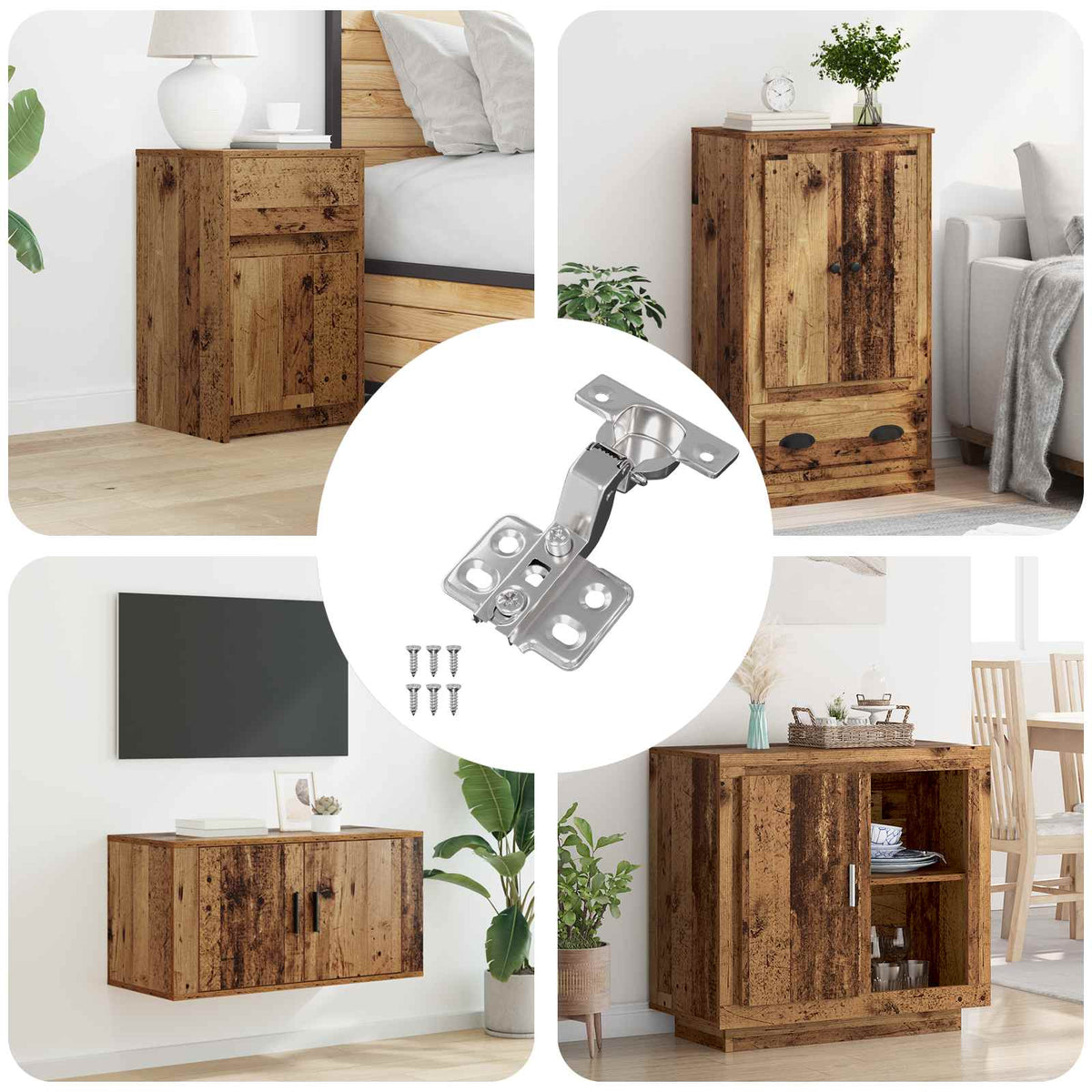 Vidaxl scharnier 254 st nikkel 85 x 52,5 x 9,5 mm ijzer