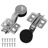 Vidaxl scharnier 2 st zilver 35 mm ijzer - afbeelding 2