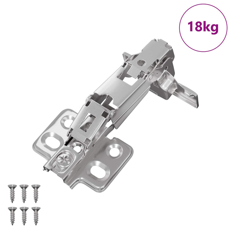 Vidaxl scharnier 126 st nikkel 139 x 64,1 x 10 mm ijzer