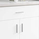 Vidaxl handvat effen 828 st zilver 105.7 x 7.4 x 15.5 mm aluminium
