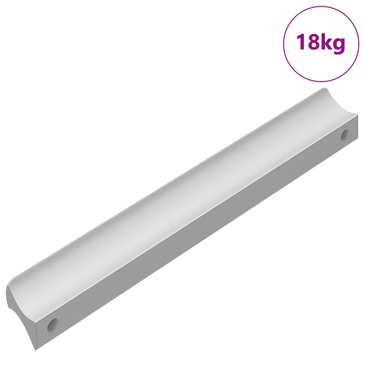 Vidaxl handvat effen 828 st zilver 105.7 x 7.4 x 15.5 mm aluminium
