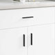 Vidaxl handvat 973 st zwart 106 x 7,4 x 15,5 mm aluminium