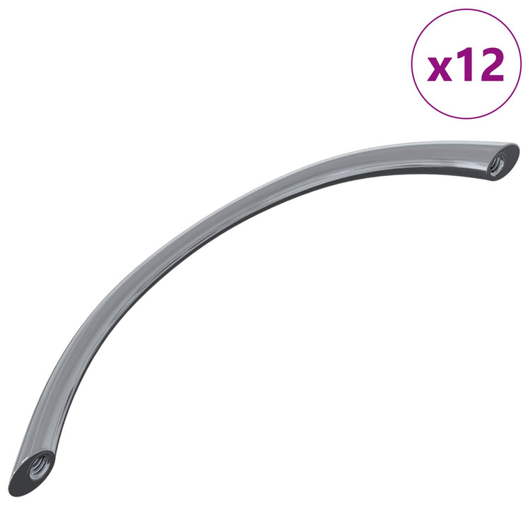 Vidaxl handvat 12 st zilver 107 x 3.6 x 23 mm roestvrij staal