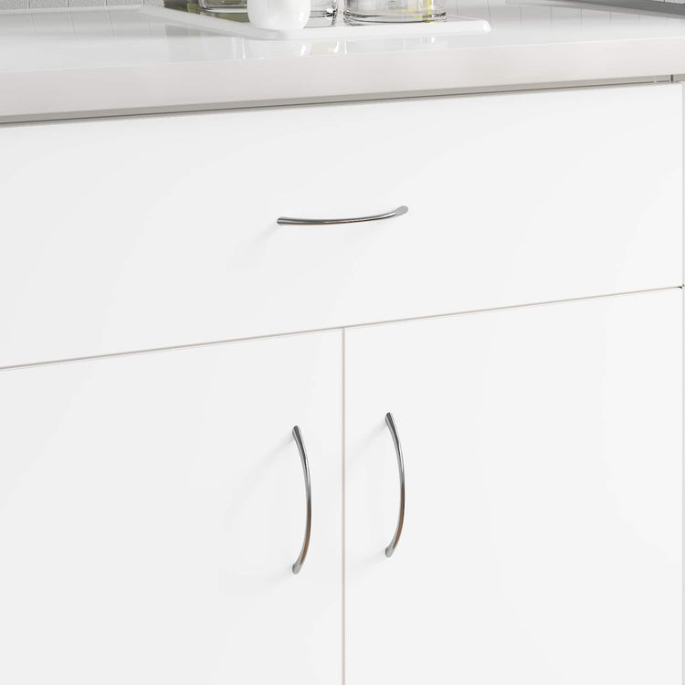 Vidaxl handvat 1385 st zilver 107 x 3.6 x 23 mm roestvrij staal