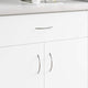 Vidaxl handvat 1385 st zilver 107 x 3.6 x 23 mm roestvrij staal