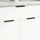 Vidaxl handvat 2 st zwart 120 x 39.6 x 17 mm aluminium